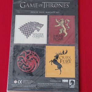 2015 GAME OF THRONES, HOUSE SIGILS MAGNET SET!!!